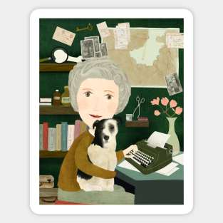 Agatha and Peter Sticker